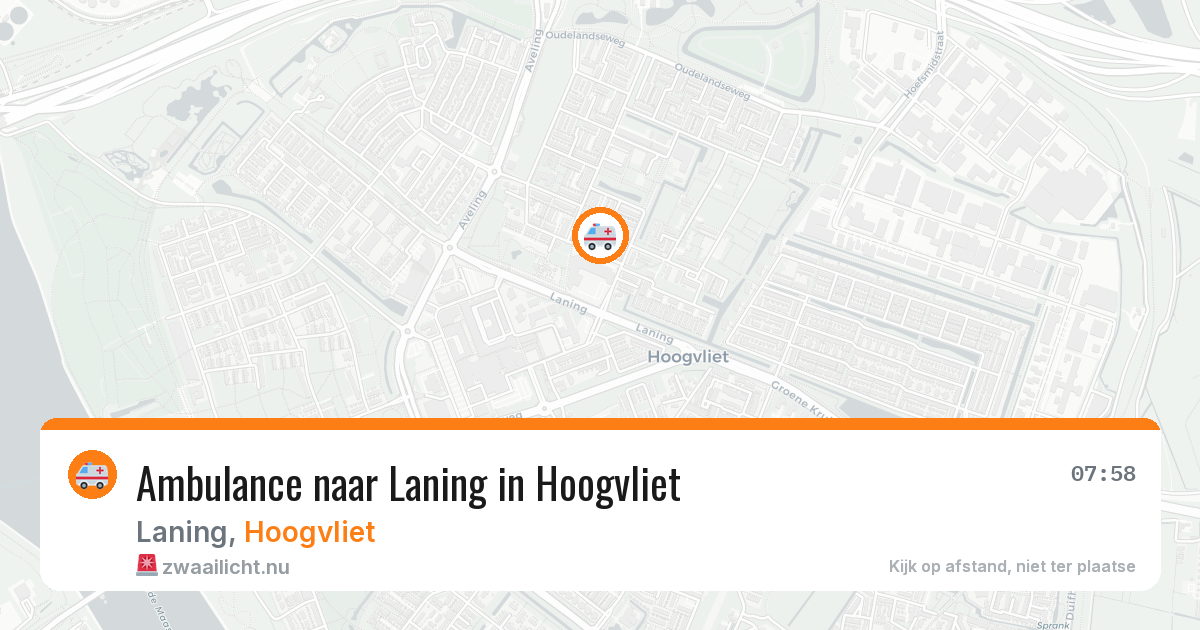Ambulance naar Laning in Hoogvliet — 2 mrt 2026