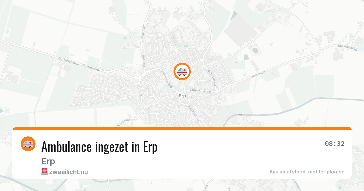 Ambulance ingezet in Erp — 21 jul 2026