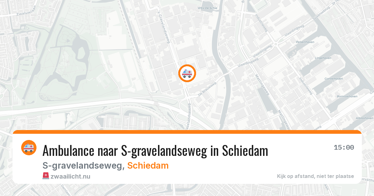 Ambulance naar S-gravelandseweg in Schiedam — 26 mei 2026