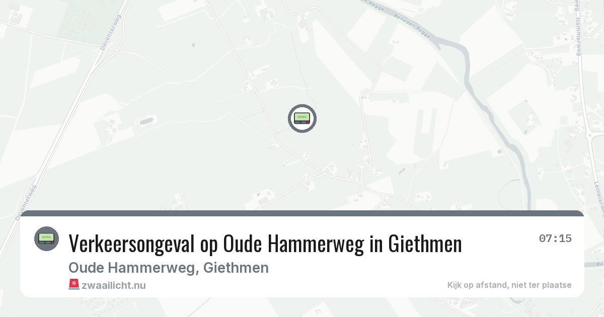 Verkeersongeval op Oude Hammerweg in Giethmen — 4 feb 2026