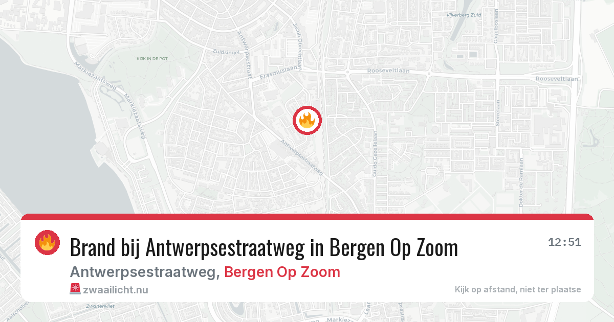 Brand bij Antwerpsestraatweg in Bergen Op Zoom — 11 jul 2026