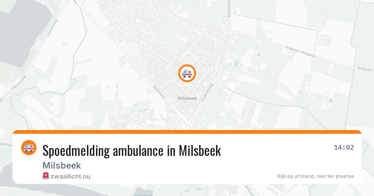 Spoedmelding ambulance in Milsbeek — 21 jan 2026