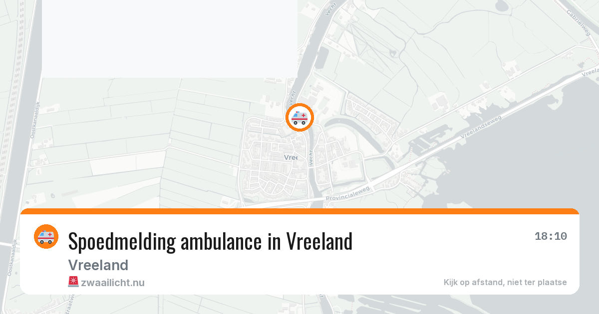 Spoedmelding ambulance in Vreeland — 22 mei 2026