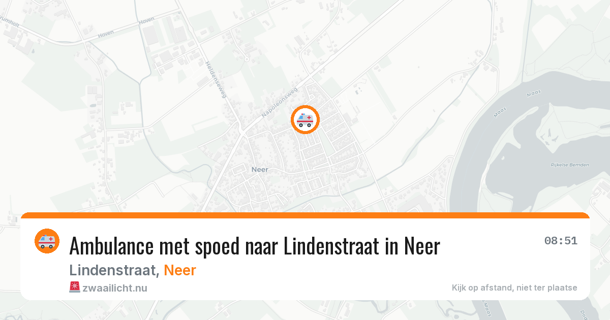 Ambulance met spoed naar Lindenstraat in Neer — 12 jun 2026