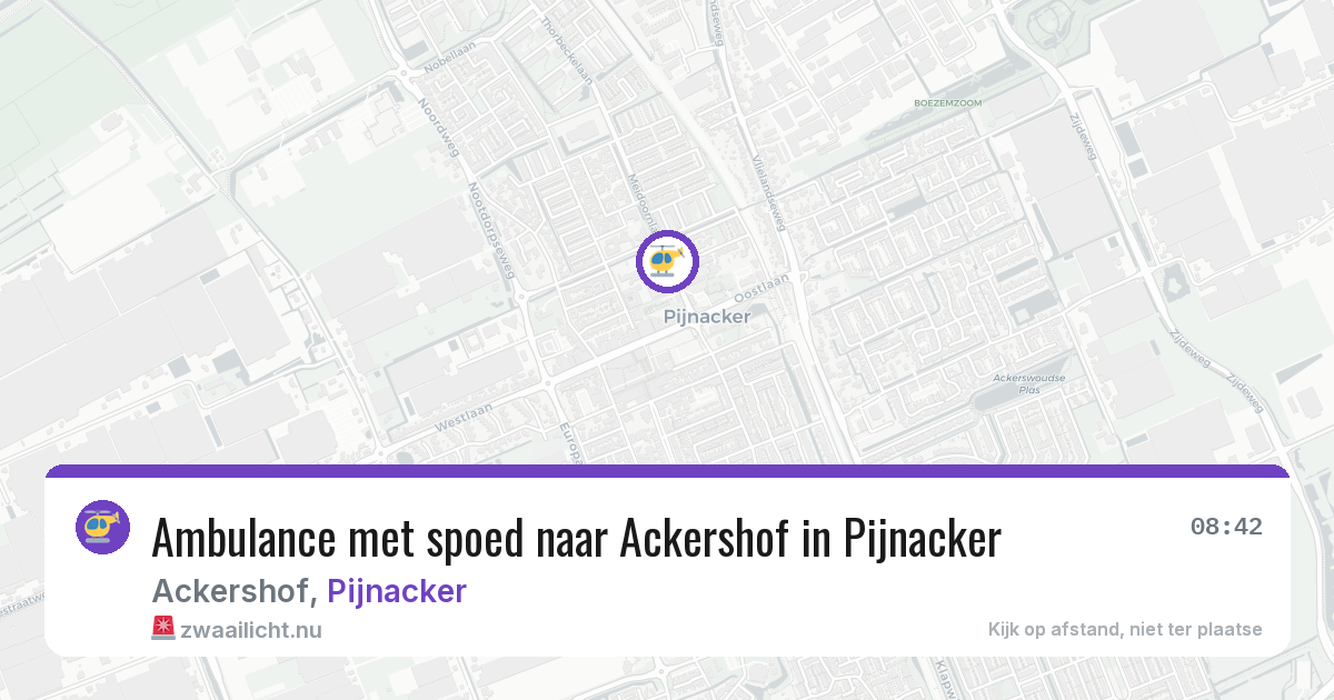 Ambulance met spoed naar Ackershof in Pijnacker — 15 jul 2026
