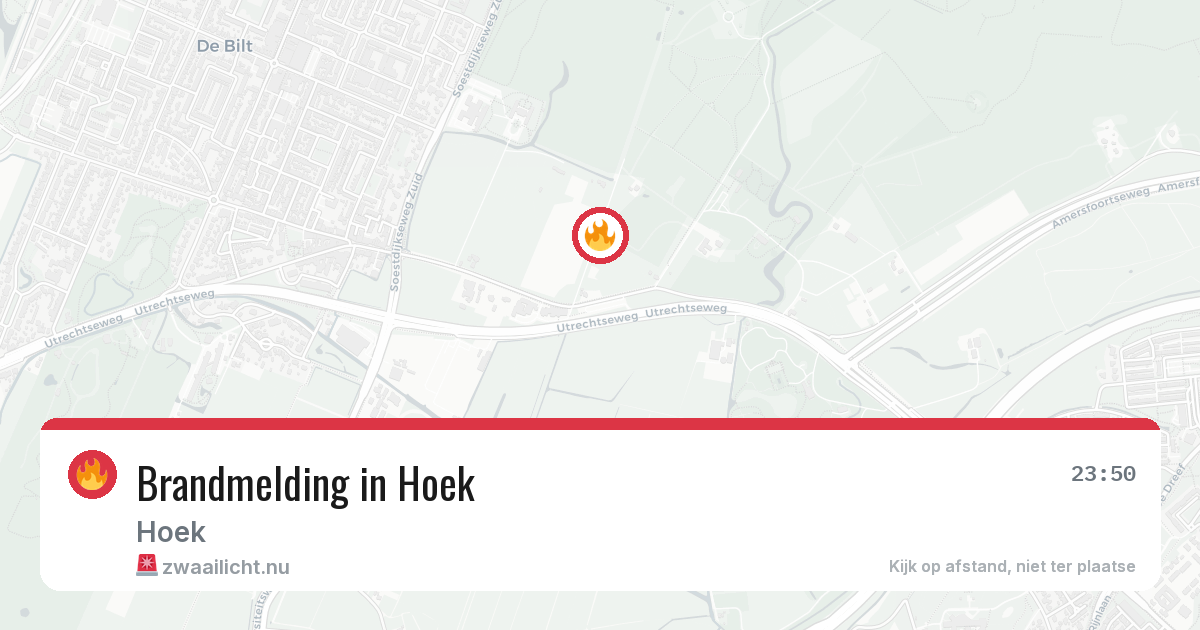 Brandmelding in Hoek — 6 apr 2026