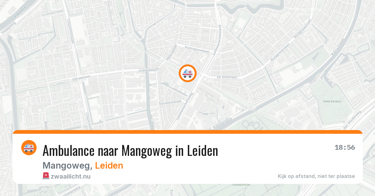 Ambulance naar Mangoweg in Leiden — 16 jul 2026