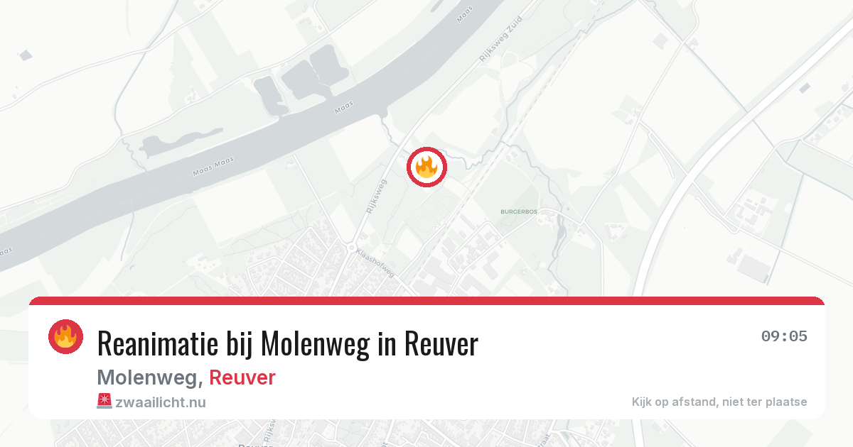 Reanimatie bij Molenweg in Reuver — 4 mei 2026