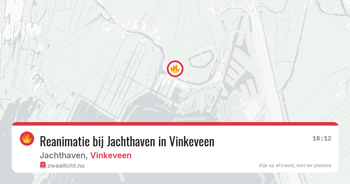 Reanimatie bij Jachthaven in Vinkeveen — 30 mrt 2026