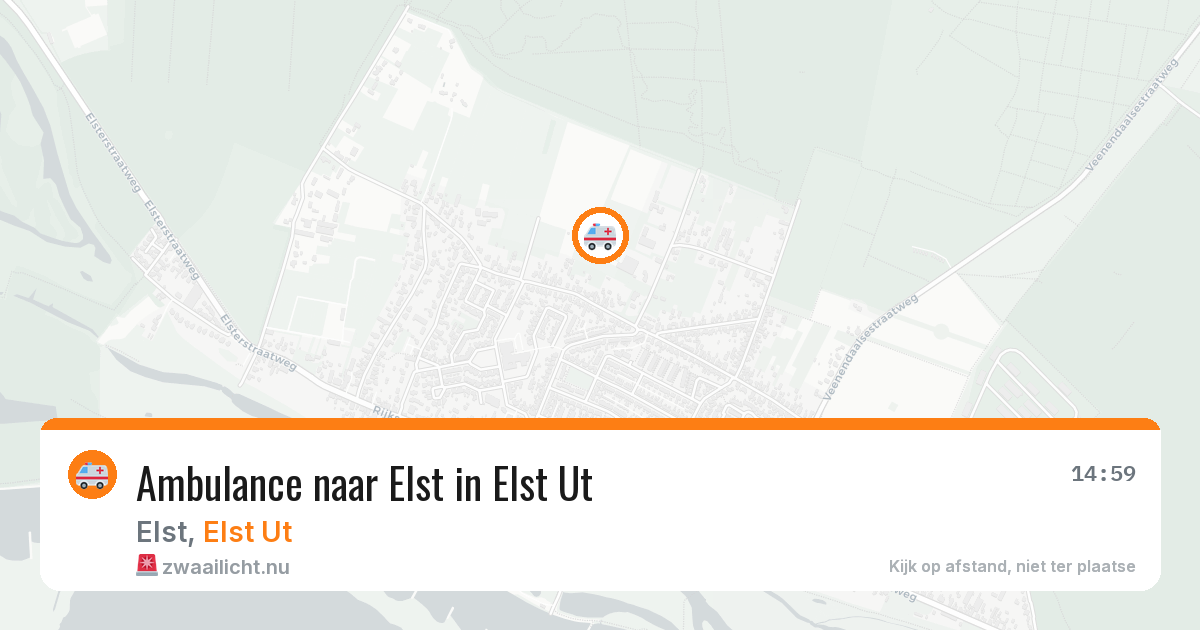 Ambulance naar Elst in Elst Ut — 3 apr 2026