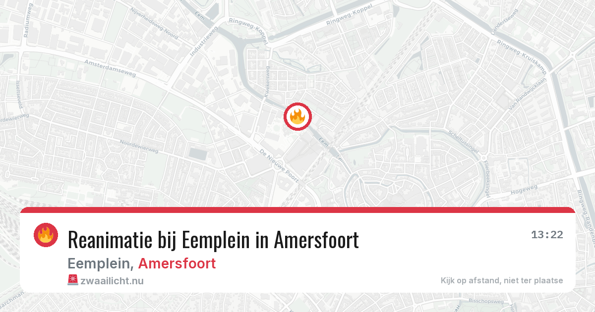 Reanimatie bij Eemplein in Amersfoort — 31 mei 2026