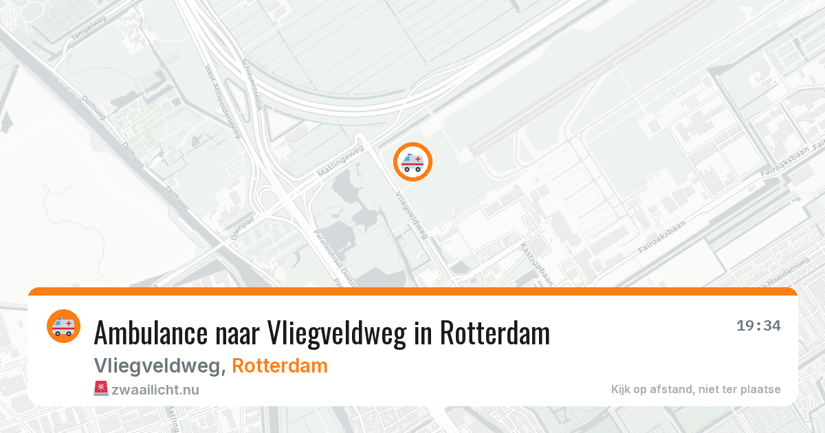 Ambulance naar Vliegveldweg in Rotterdam — 13 jul 2026
