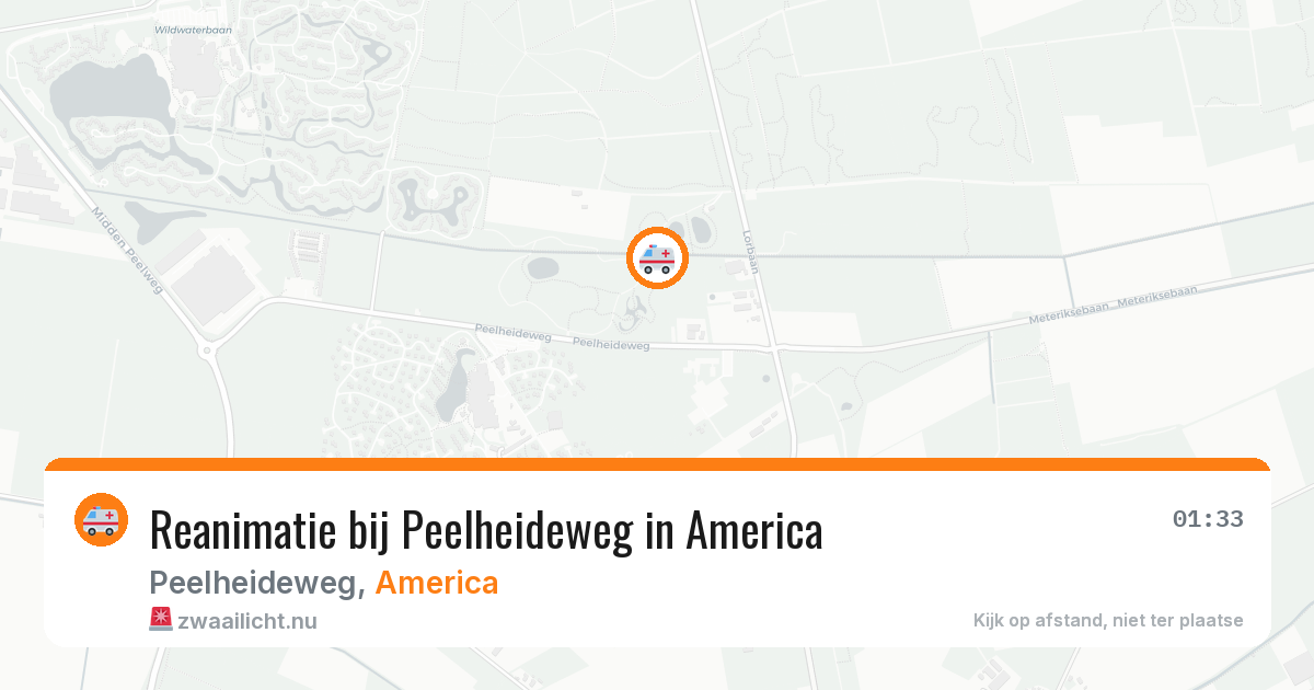 Reanimatie bij Peelheideweg in America — 30 mrt 2026