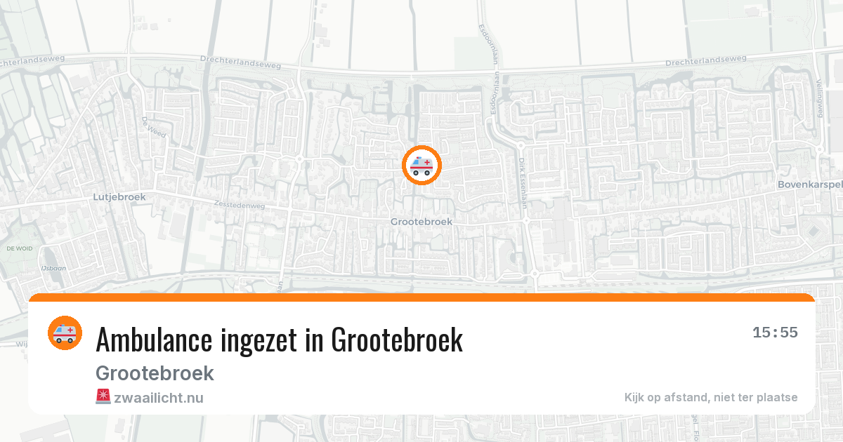 Ambulance ingezet in Grootebroek — 22 mei 2026