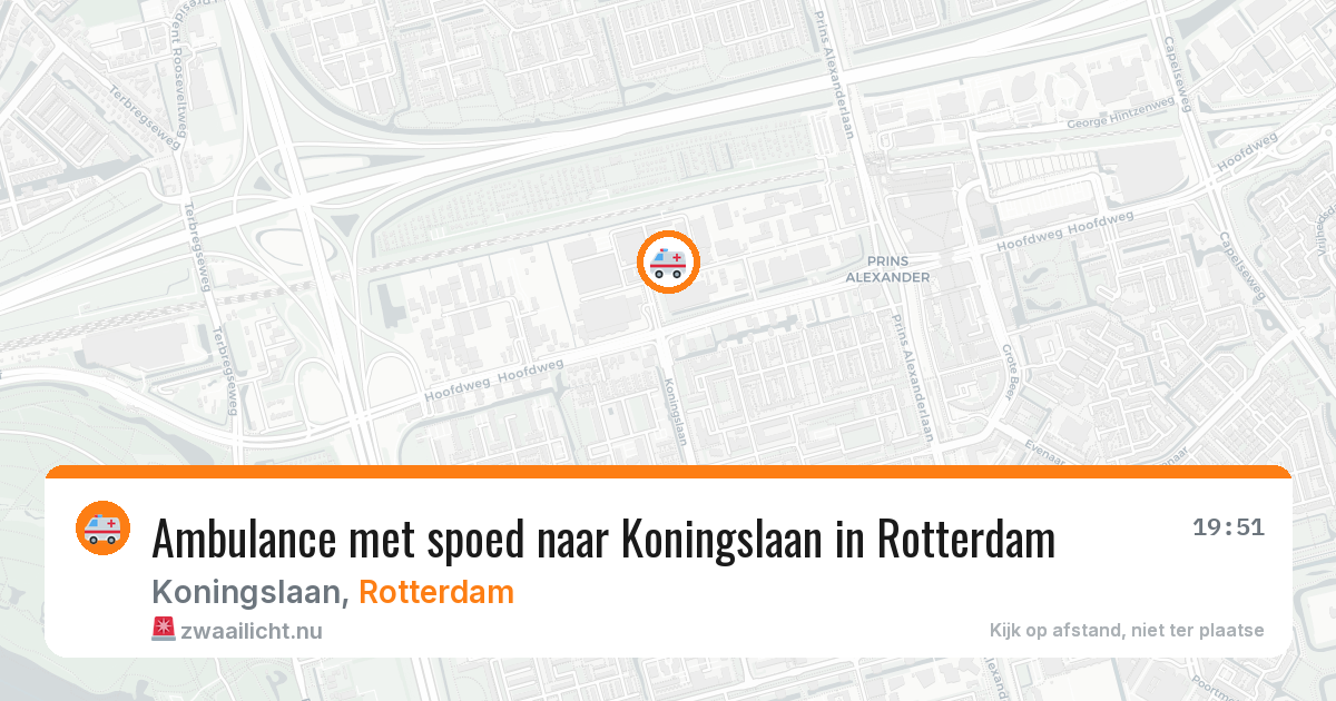 Ambulance met spoed naar Koningslaan in Rotterdam — 27 mrt 2026
