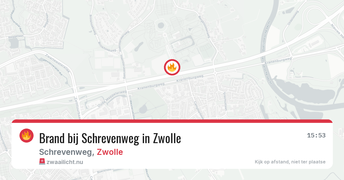 Brand bij Schrevenweg in Zwolle — 7 jun 2026
