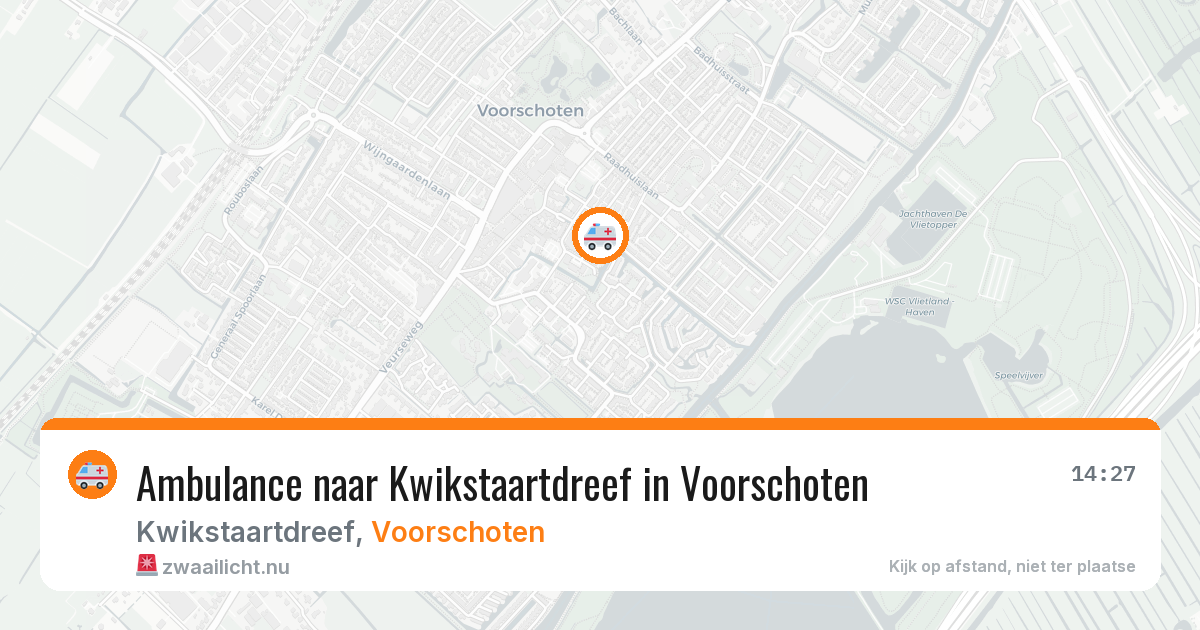 Ambulance naar Kwikstaartdreef in Voorschoten — 17 jul 2026