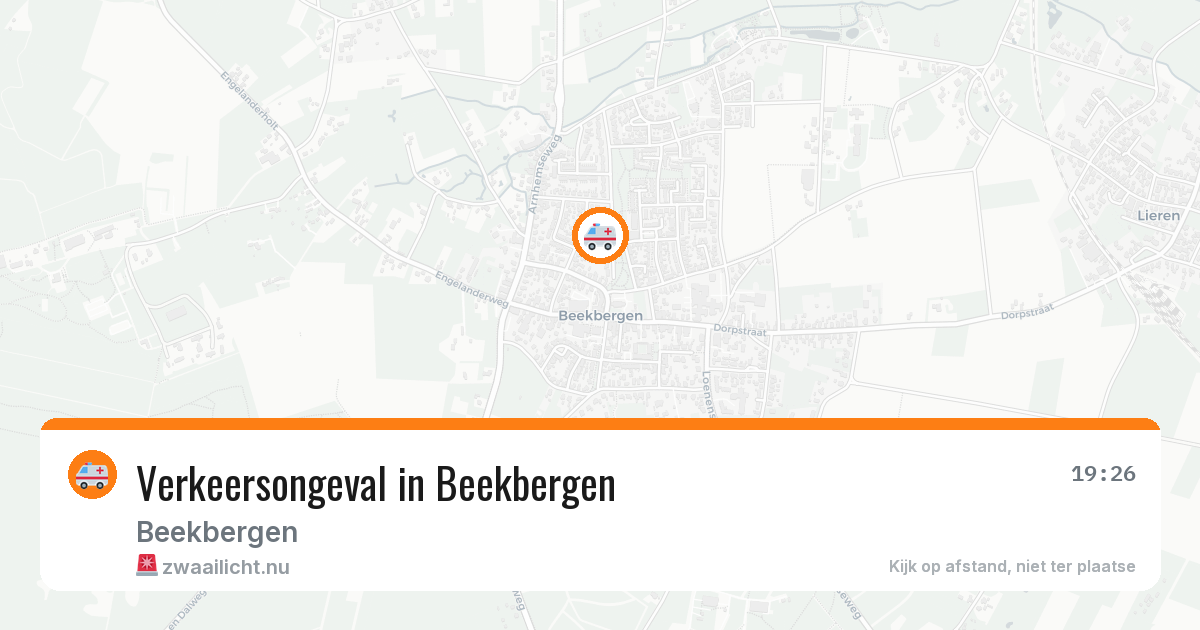 Verkeersongeval in Beekbergen — 27 apr 2026