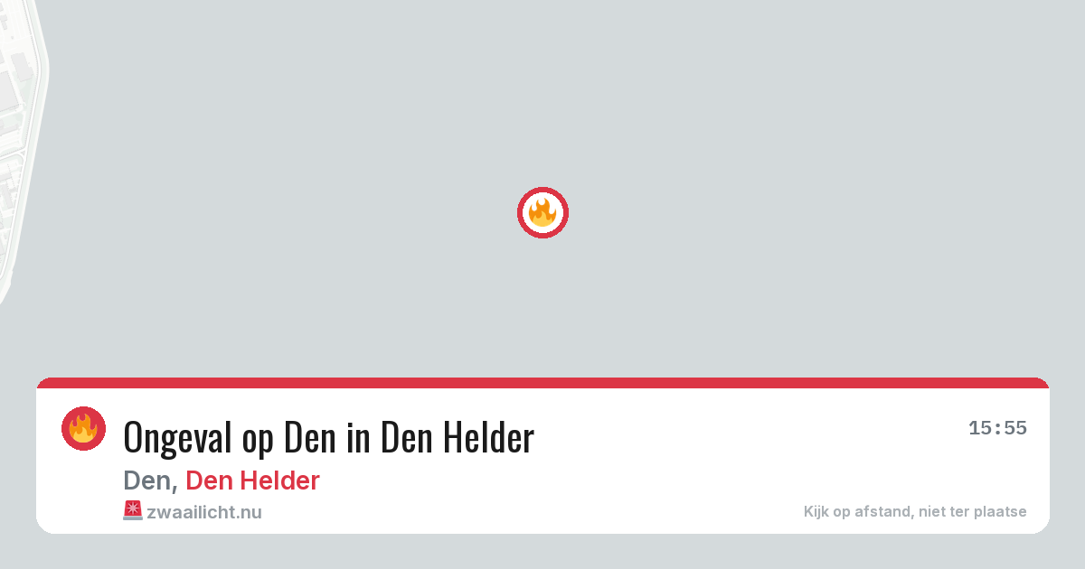 Ongeval op Den in Den Helder — 15 jul 2026