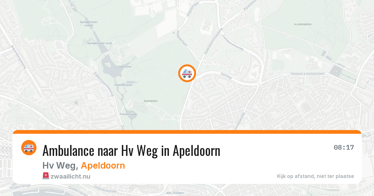 Ambulance naar Hv Weg in Apeldoorn — 2 mrt 2026