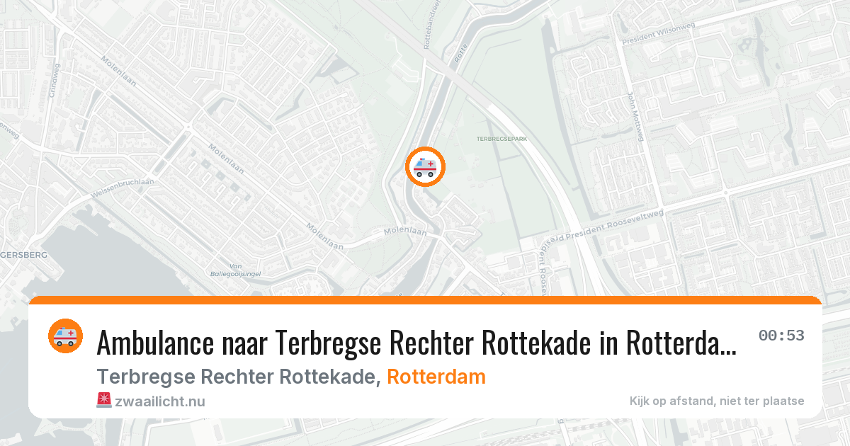 Ambulance naar Terbregse Rechter Rottekade in Rotterdam — 11 jul 2026