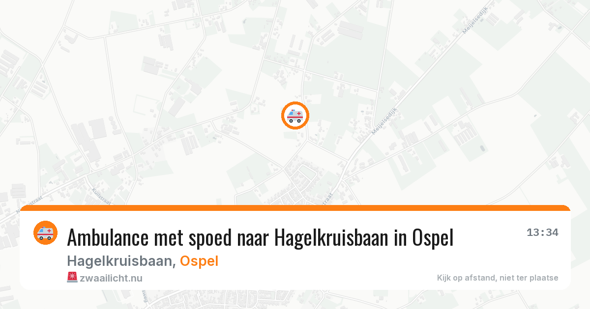 Ambulance met spoed naar Hagelkruisbaan in Ospel — 10 feb 2026