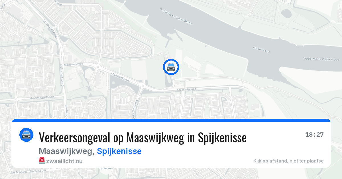 Verkeersongeval op Maaswijkweg in Spijkenisse — 24 mei 2026