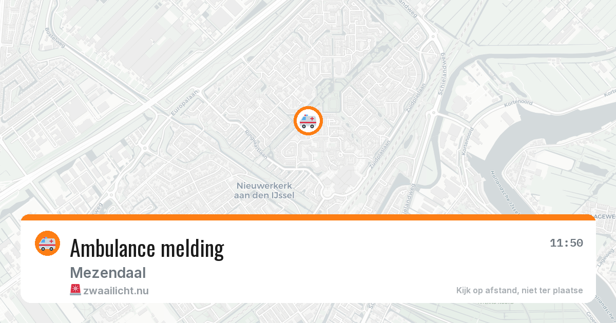Ambulance melding — 31 mei 2026