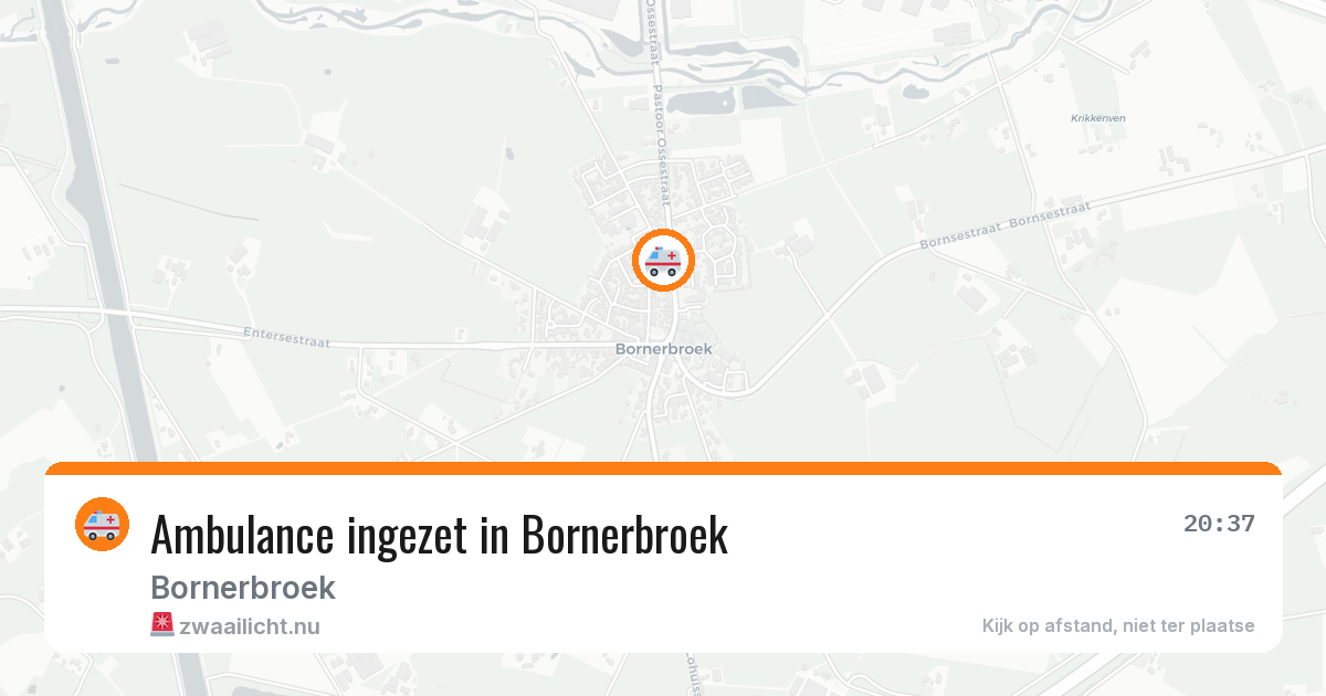 Ambulance ingezet in Bornerbroek — 28 jun 2026