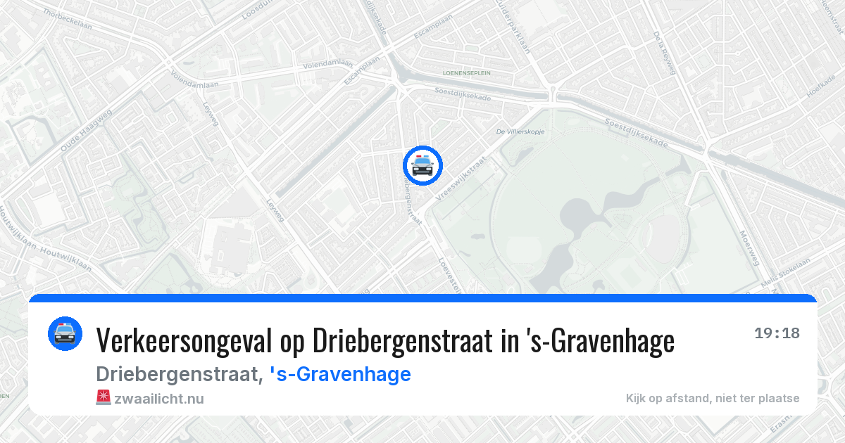 Verkeersongeval op Driebergenstraat in 's-Gravenhage — 6 jun 2026