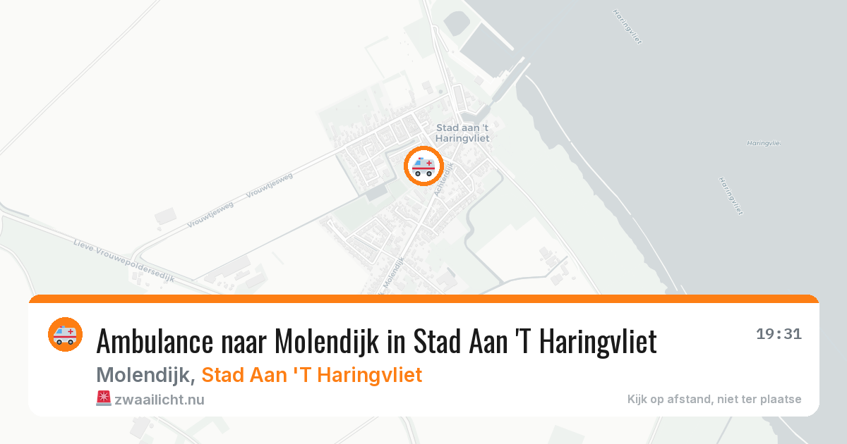 Ambulance naar Molendijk in Stad Aan 'T Haringvliet — 10 jul 2026