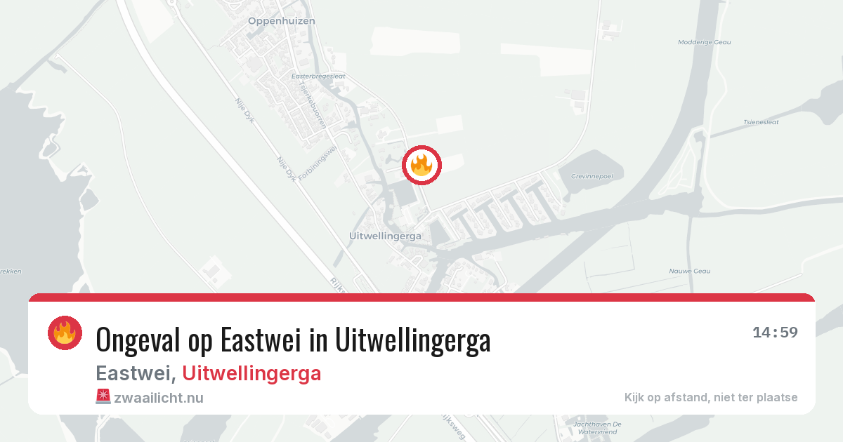 Ongeval op Eastwei in Uitwellingerga — 8 mei 2026