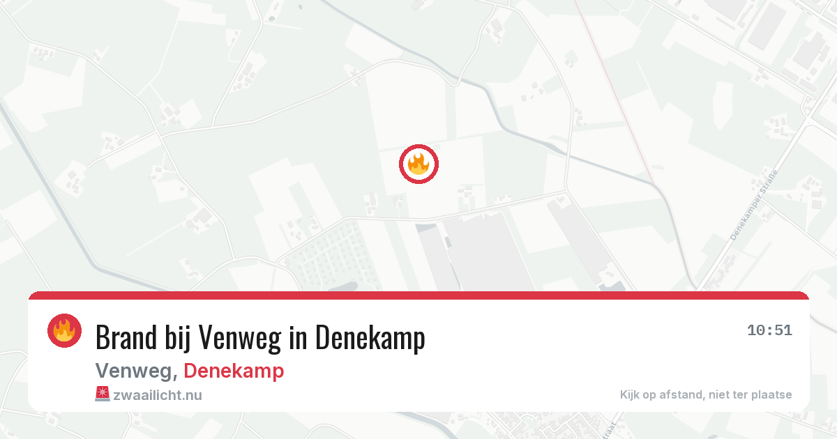 Brand bij Venweg in Denekamp — 20 apr 2026