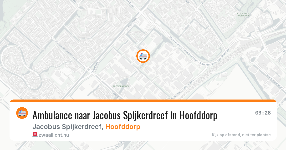 Ambulance naar Jacobus Spijkerdreef in Hoofddorp — 14 jul 2026