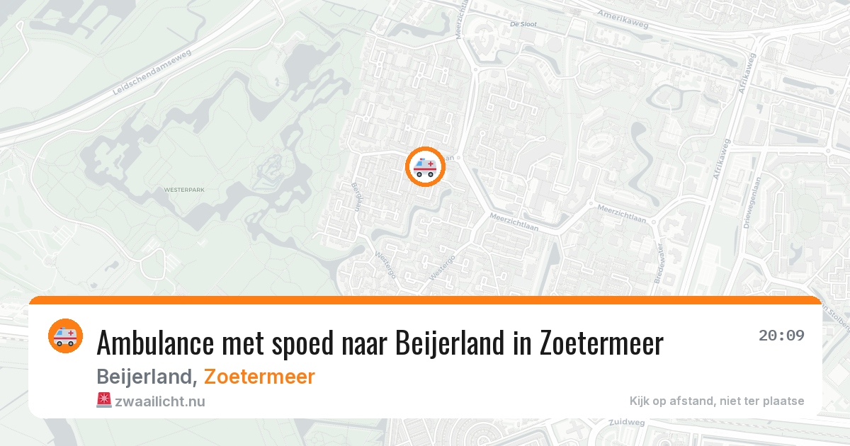 Ambulance met spoed naar Beijerland in Zoetermeer — 10 jul 2026