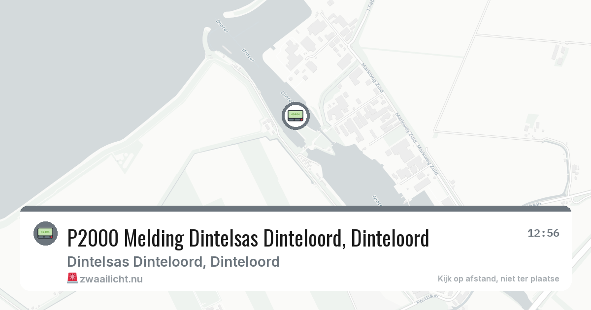 P2000 Melding Dintelsas Dinteloord, Dinteloord — 15 jul 2026