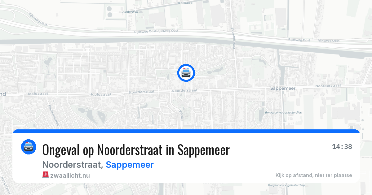 Ongeval op Noorderstraat in Sappemeer — 30 apr 2026