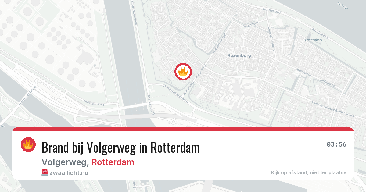 Brand bij Volgerweg in Rotterdam — 18 jul 2026