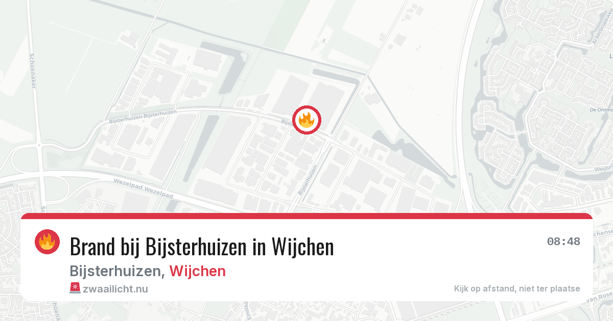 Brand bij Bijsterhuizen in Wijchen — 20 jul 2026