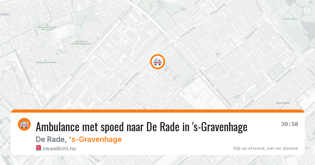 Ambulance met spoed naar De Rade in 's-Gravenhage — 24 mei 2026