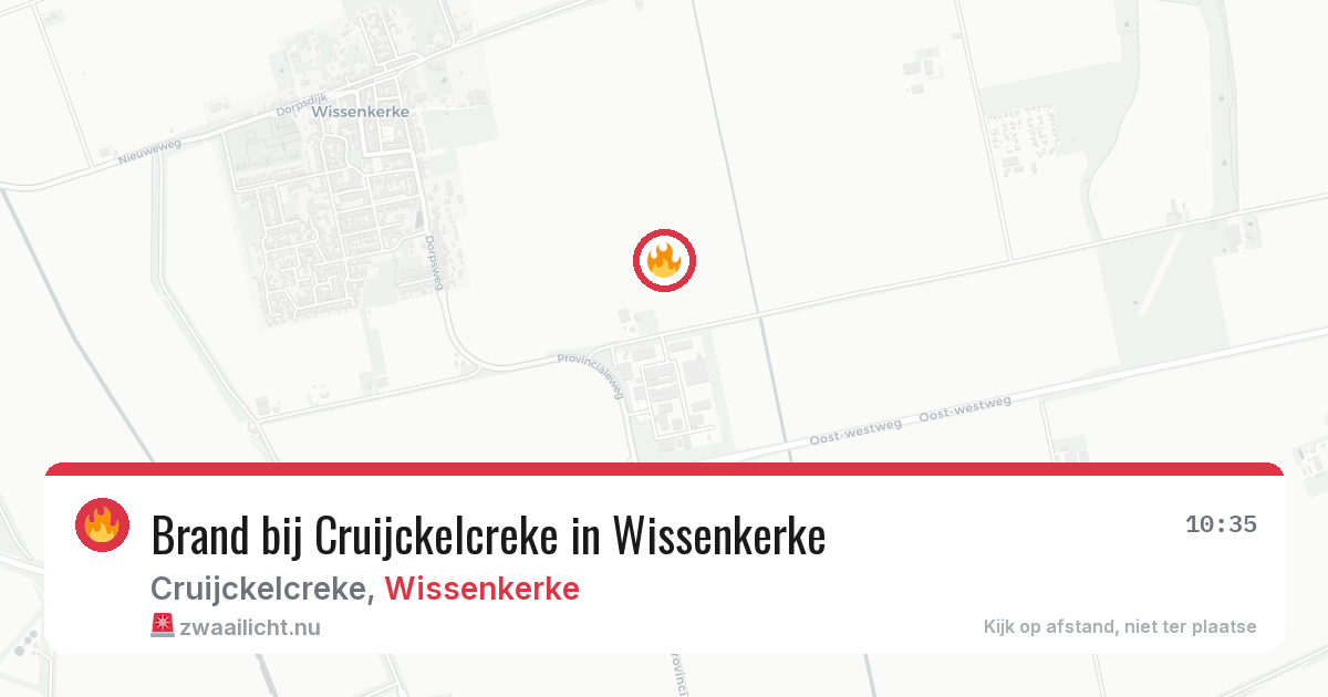Brand bij Cruijckelcreke in Wissenkerke — 17 jan 2026