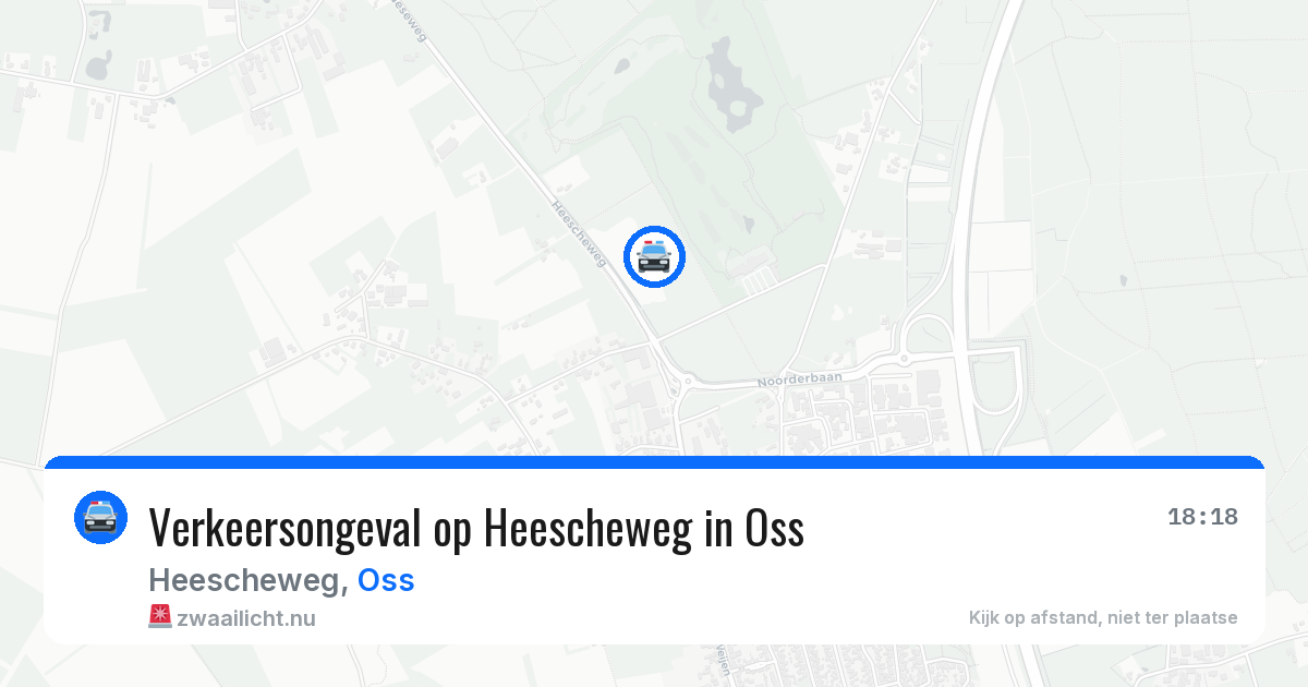 Verkeersongeval op Heescheweg in Oss — 7 mei 2026