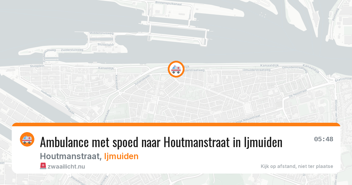 Ambulance met spoed naar Houtmanstraat in Ijmuiden — 7 mei 2026