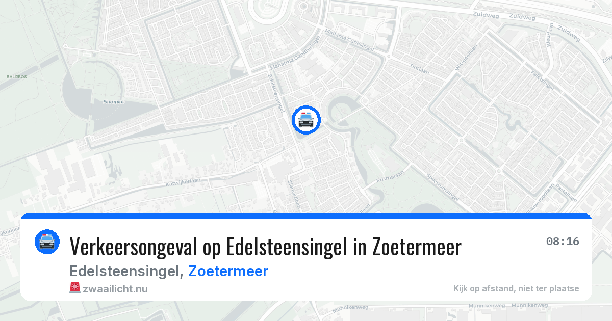 Verkeersongeval op Edelsteensingel in Zoetermeer — 29 mei 2026