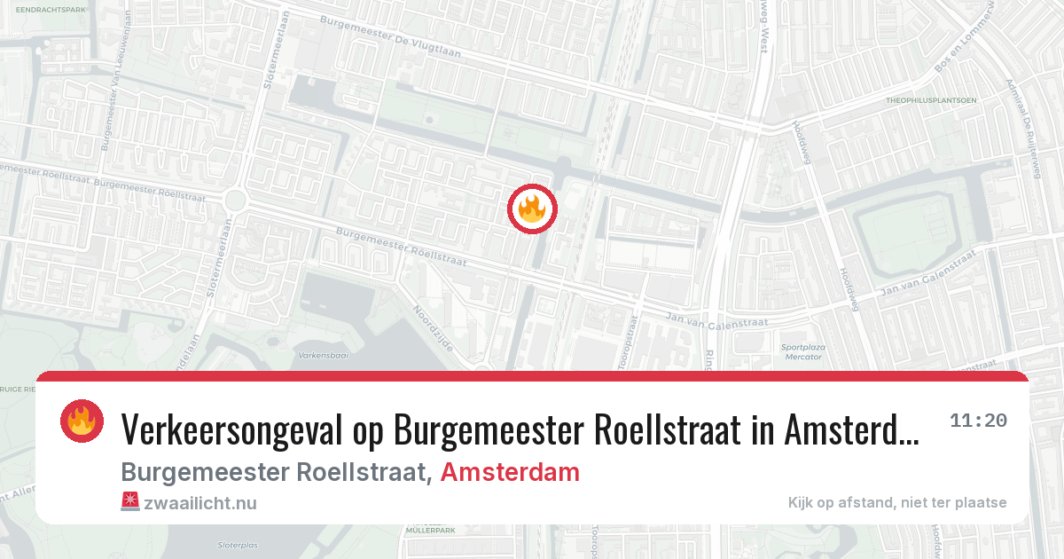 Verkeersongeval op Burgemeester Roellstraat in Amsterdam — 12 mei 2026