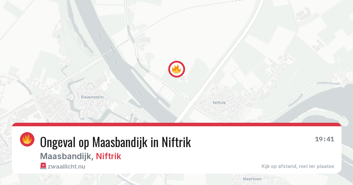 Ongeval op Maasbandijk in Niftrik — 4 mrt 2026