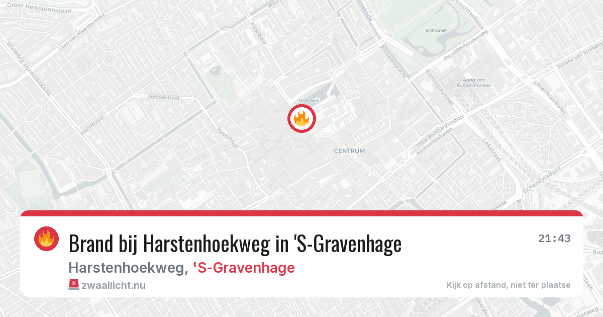 Brand bij Harstenhoekweg in 'S-Gravenhage — 24 jan 2026
