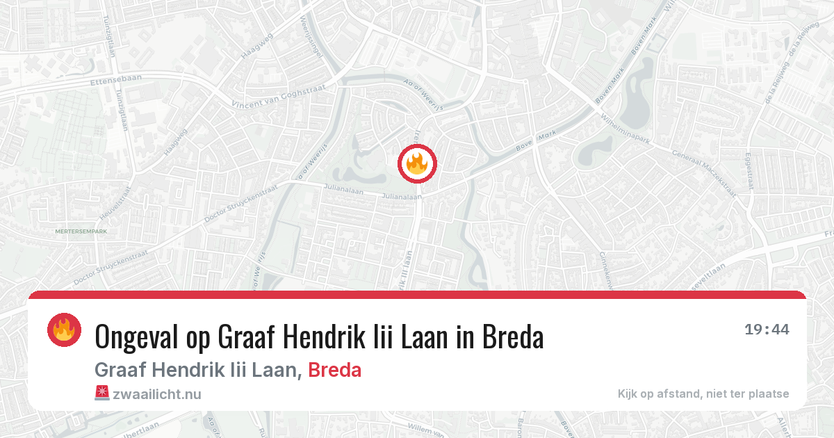 Ongeval op Graaf Hendrik Iii Laan in Breda — 24 mei 2026