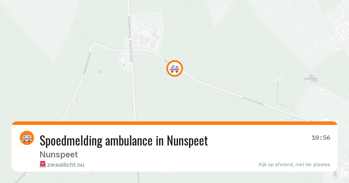Spoedmelding ambulance in Nunspeet — 13 jul 2026