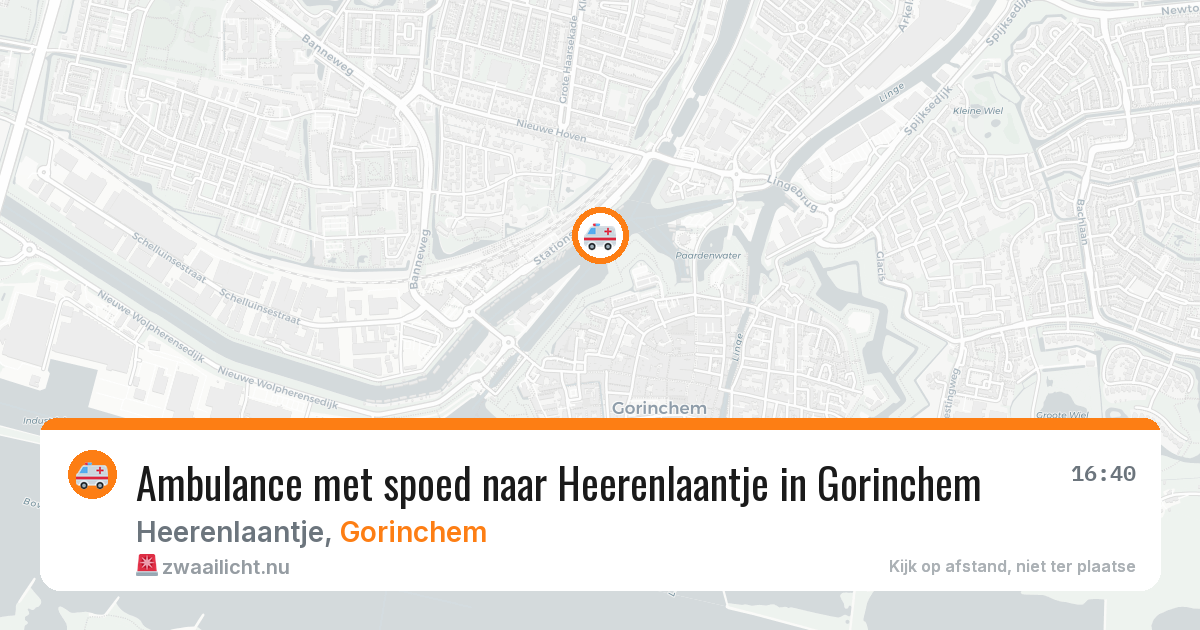 Ambulance met spoed naar Heerenlaantje in Gorinchem — 13 mei 2026